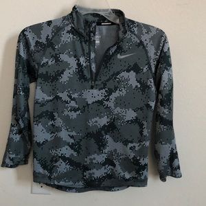 Boys Nike running zip up